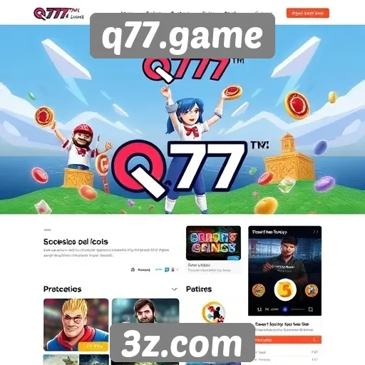 Análise do design e funcionalidade do site q77.game